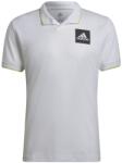 Adidas Paris Heat. Rdy Tennis Freelift Polo M - white/pulse lime - Alb
