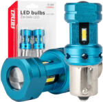 AMiO Bec LED CANBUS 1156 (BA15S, P21W) 4SMD Alb, 12V 24V - Fara Eroare Bord (04252)
