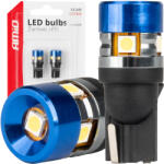 AMiO Bec LED CANBUS T10 W5W 5SMD 3030 Alb, 12V 24V (04240)