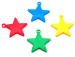 Flippy Set 4 Greutati pentru Baloanele cu Heliu, Flippy, 32 grame, 8 grame Fiecare, Plastic, Forma Stelute, Multicolor (teo-131972)