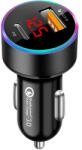 Flippy Incarcator Auto 2 in 1, Flippy, Port USB Fast Charge QC3.0 si Type C, PD 20W, Negru (teo-132797)