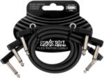 Ernie Ball Flex Patch Kábel 30cm 3 Pack Black