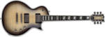 ESP E-II ECLIPSE FULL THICKNESS BLKNB Black Natural elektromos gitár