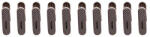 Flippy Set 10 de Cleme pentru Haine, Flippy, de Prindere pentru Pantaloni, Atasabile la Umerase, 1.6x2.3x6.35 cm, Maro (teo-126723)