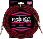 Ernie Ball ERNIE BALL SZÖVETKÁBEL FEKETE-PIROS 5, 5M