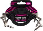 Ernie Ball FLAT RIBBON PATCH KÁBEL 30 CM 3 PACK Black - jumbomusic