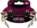 Ernie Ball Flat Ribbon Patch Kábel 7.5 cm 3 pack Black - jumbomusic