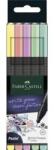 Faber-Castell Tűfilc készlet, 0, 4 mm, FABER-CASTELL "Grip", 5 különböző pasztell szín (tfc151602) - irodaszer