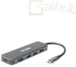 D-Link Notebook kiegészitők DLink DUB2327 USBC Mini Docking Station with 2xUSB 3.0, USBC/PD 3.0, HDMI and SD/microSD Card Reader DUB2327 (DUB-2327)