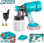 TOTAL Vopsea auto TOTAL - PISTOL DE VOPSIT - 20V LI-ION (INCLUDE ACUMULATOR SI INCARCATOR) (TSGLI20406) - pcone