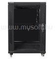 Lanberg 19" szabadon álló rack szekrény 15U/600X800 lapraszerelt (fekete) (FF01-6815-12B) (FF01-6815-12B)