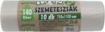  Ikon szemeteszsák 10db/roll 75x110 140l átlátszó-zöldhulladék