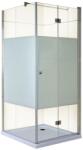GLADYS Set perete duș fix, cu dimensiunile 80 x 80 x 185 cm, din sticlă securizată de 5 mm, GLADYS (20440474)