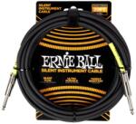 Ernie Ball 6473 Classic Silent 6m gitárkábel, egyenes csatlakozók, fekete