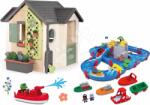 Smoby Set căsuță grădinarului cu pistă de apă și peșteră Garden House Life Smoby extensibilă cu bărci și figurine (SM810408-23) Casuta pentru copii