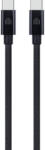 Dviced - USB-C - USB-C Szőtt Borítású Töltőkábel, 0, 25 M - Fekete