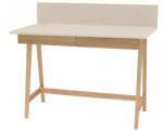 Ragaba Bézs színű lakkozott munkaasztal RAGABA LUKA 110 x 50 cm (NRGB_WDLUK34_DRAW)