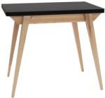 Ragaba Fekete lakkozott összecsukható étkezőasztal RAGABA ENVELOPE II. 90 / 130 x 65 / 90 cm (NRAGABATE_EBLACK)