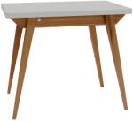 Ragaba Világosszürke lakkozott összecsukható étkezőasztal RAGABA ENVELOPE 90 / 130 x 65 / 90 cm (NRAGABATE_E8_OAK)