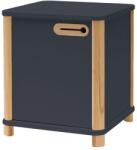 Ragaba Sötétszürke lakkozott éjjeliszekrény RAGABA ASHME 42 x 42 cm (RAGABACAS3)