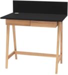 Ragaba Fekete lakkozott munkaasztal RAGABA LUKA 85 x 50 cm (NRGB_WDLUK2_BLK_DRAW)