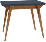 Ragaba Sötétszürke lakkozott összecsukható étkezőasztal RAGABA ENVELOPE 90 / 130 x 65 / 90 cm (NRAGABATE_E3_OAK)