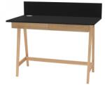 Ragaba Fekete lakkozott munkaasztal RAGABA LUKA 110 x 50 cm (NRGB_WDLUK3_BLK_DRAW)