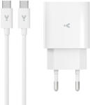 iSTYLE - 20 Wattos Pd Adapter És 1, 2M-Es USB-C-USB-C Töltőkábel Csomag - Fehér