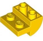 LEGO® 1750c3 - LEGO sárga lejtő 2 x 2 x 1 méretű, íves, inverz (1750c3)
