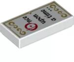 LEGO® 3069bpb0507c1 - LEGO fehér csempe 1 x 2 méretű, 'Once upon a time. . . ' felirattal (3069bpb0507c1)