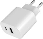 Gembird 2-Port Universal USB Charger A+C 2.4A White TA-UC-2AC12-01 (TA-UC-2AC12-01)