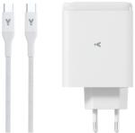 iSTYLE - 100 Wattos Gan Adapter És 2M-Es Ubc-C Töltőkábel Csomag - Fehér