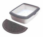  Ieșire pentru pisici Trixie pentru toalete (gri antracit) - 59×35 cm (40386)