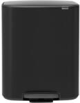 Brabantia Cos de gunoi Brabantia Bo Pedal 1003191, 2x30 L, Inchidere lina, Baza antiderapanta, Negru (1003191) Cos de gunoi