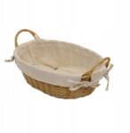 Kesper Kenyértartó Kosár Barna Kenyér Textilbetéttel, Fogantyúkkal 30X21 CM (17685k)