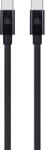 Dviced - USB-C - USB-C Szőtt Borítású Töltőkábel, 1, 25 M - Fekete