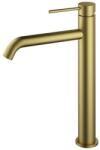 AREZZO design design NOVA magasított mosdócsaptelep, szálcsiszolt arany AR-2102BG (AR-2102BG)