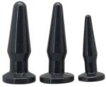 Toyz4Lovers Fericire Dopuri Anale Set de 3 Negru Exploreaza Gradual Stimularea Anala