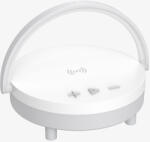  Többfunkciós wireless töltő pad lámpával és bluetooth hangszóróval, 15W, fehér, BWOO WL17