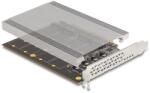 Delock PCI Express x16 kártya - 4 x belső NVMe M. 2 Key M hűtőbordával - elágazás (H x Sz 145 x 111 mm) (90210) (90210) (90210)