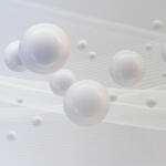  Konyhai hátfal, konyhapanel ütésálló és hőálló ABS anyagból, 295x60 cm - fotó minőségű, UV nyomtatott - Fehér gyöngy absztrakt (TP10025537)