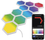 EMOS GoSmart Hexagon moduláris beltéri LED hangulatfény (RGBIC) Wi-Fi, 10 db (ZIW22AR)