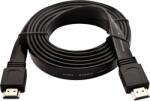 V7 Lapos HDMI 1.4 apa - HDMI 1.4 apa Kábel 2m - Fekete (V7HDMI4FL-02M-BK-1E) (V7HDMI4FL-02M-BK-1E)