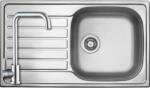 Strong 502486+SAP4-B090 - StrongSinks S1 Mohan rozsdamentes mosogató szatén 860x500 mm + ZEGOR rozsdamentes szögletes csaptelep szett (502486+SAP4-B090)