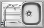 Strong 505998+SAP4-A090 - StrongSinks S1 Nisa rozsdamentes mosogató szatén 780x480 mm + ZEGOR rozsdamentes íves csaptelep szett (505998+SAP4-A090)