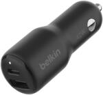 Belkin BoostCharge USB-C / USB-A Autós töltő - Fekete (42W) (CCB005BTBK) (CCB005BTBK)