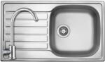 Strong 502486+SAP4-A090 - StrongSinks S1 Mohan rozsdamentes mosogató szatén 860x500 mm + ZEGOR rozsdamentes íves csaptelep szett (502486+SAP4-A090)