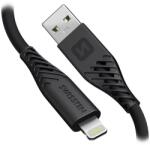 SWISSTEN 71533010 USB-C apa - Lightning apa Adat és töltő kábel 1.5m - Fekete (71533010) (71533010)