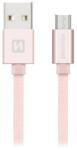 SWISSTEN 71522305 USB-A apa - Micro USB apa Adat- és Töltőkábel 2m - Rózsaszín (71522305) (71522305)