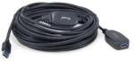 Equip 133347 USB kábel 10 M USB 3.2 Gen 1 (3.1 Gen 1) USB A Fekete (133347) (133347)